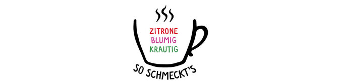 Grafik von der Sensoriktasse gefüllt mit Zitrone, krautig, blumig. | © SONNENTOR